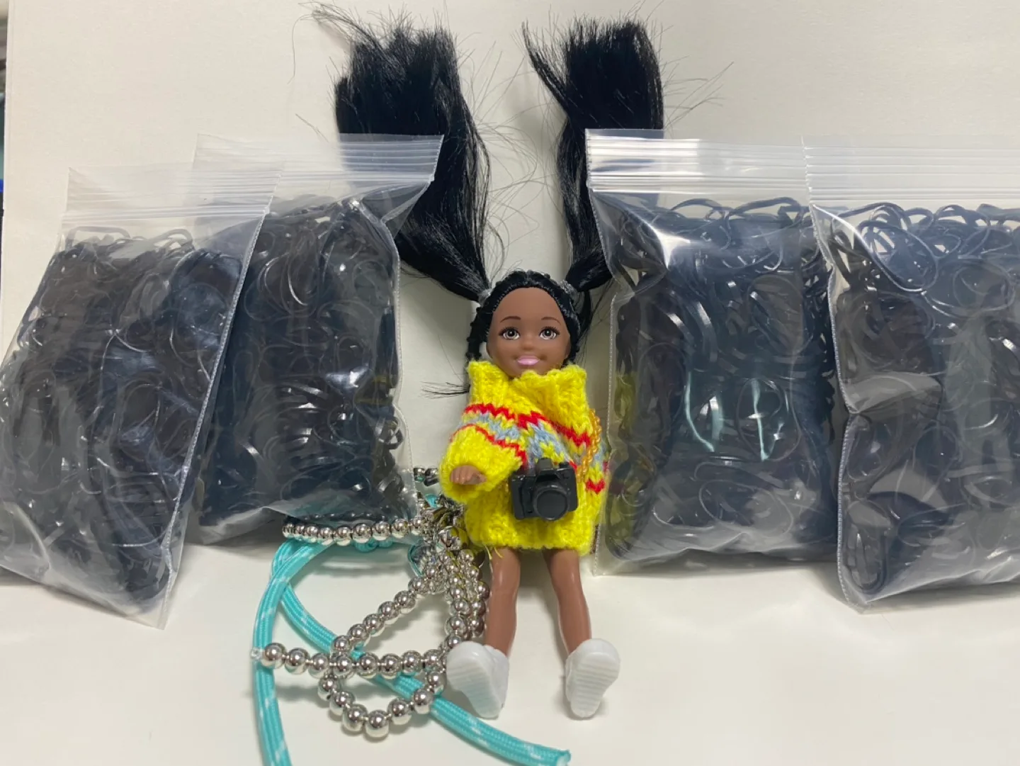 검정색 고무줄 머리끈 판매