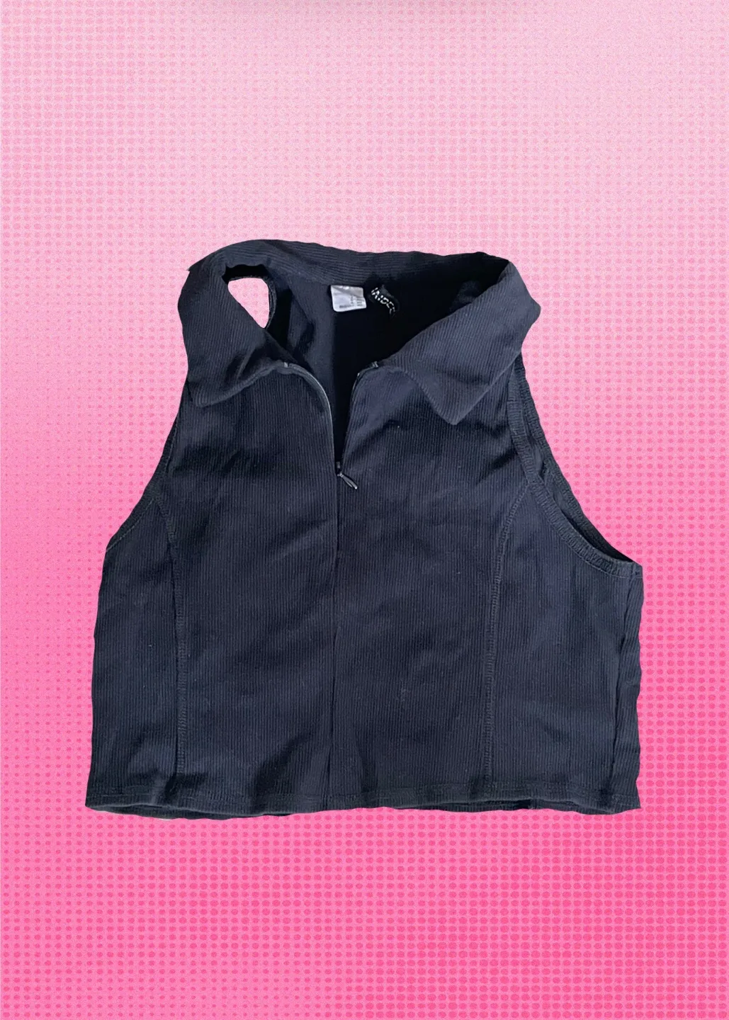 h&m 카라 크롭 탑 L사이즈