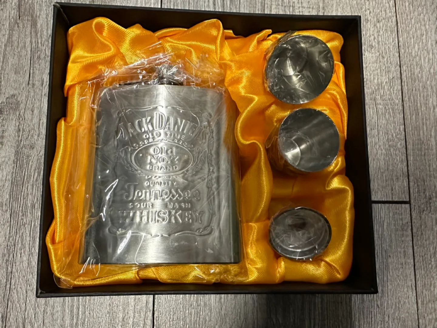 잭다니엘 위스키/양주 텀블러 보드카 스틸/스테인레스 보틀/물통 캠핑 지거/계랑컵 세트