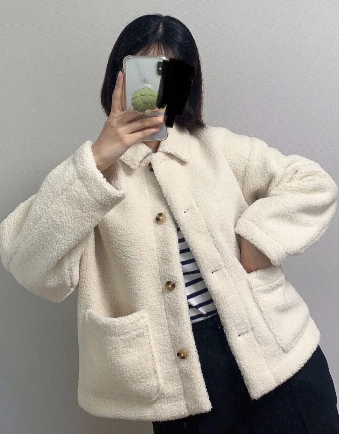 유니클로 후리스 재킷