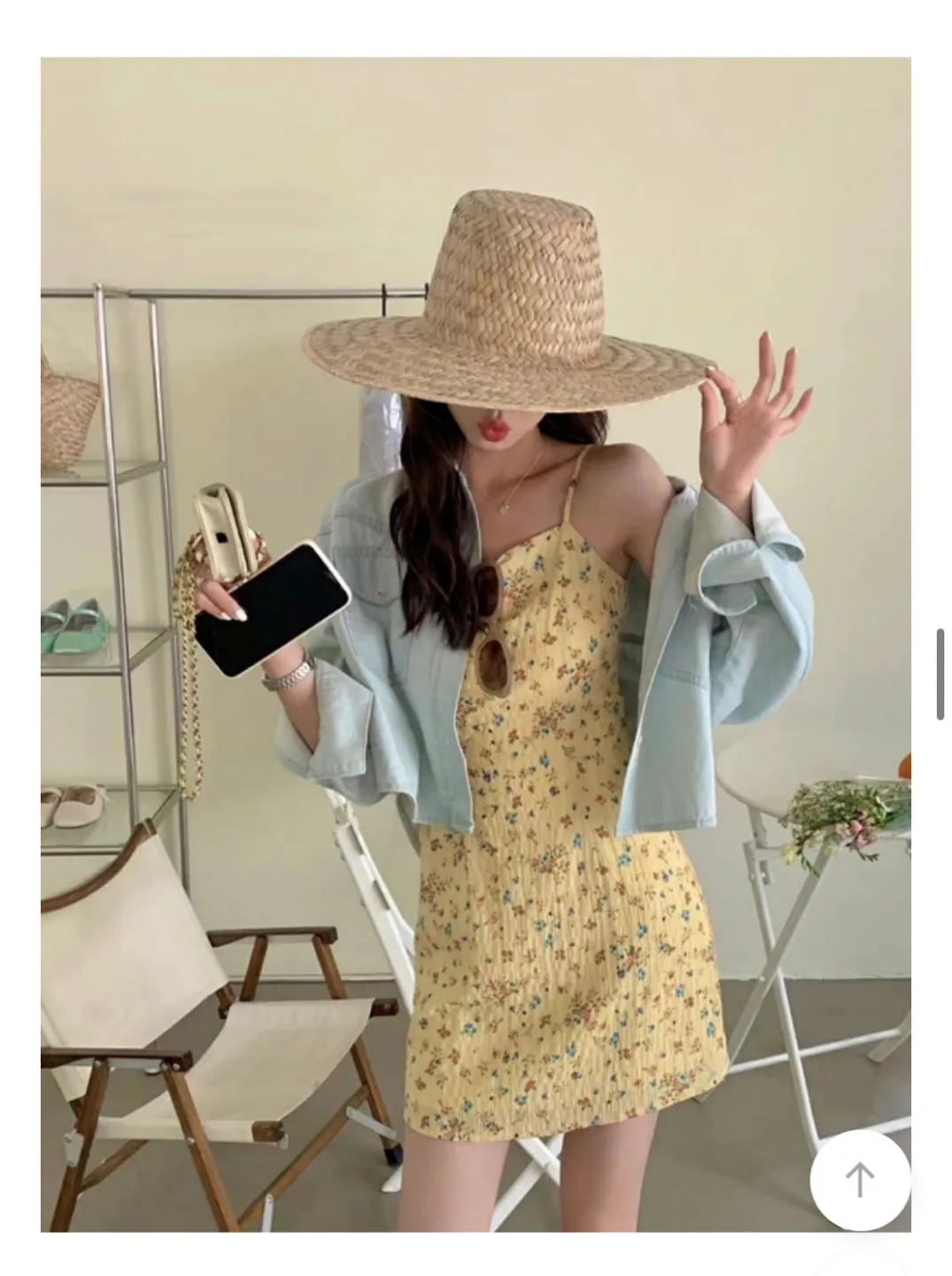 [새상품]지그재그 플라워 나시 원피스 팝니다