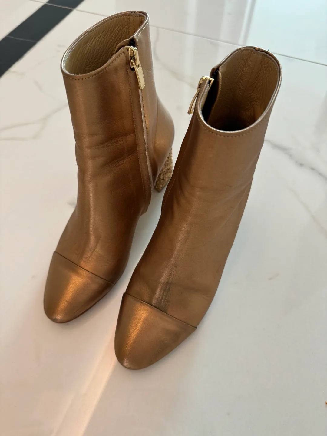 골드 앵클부츠 마이아이코 중고
