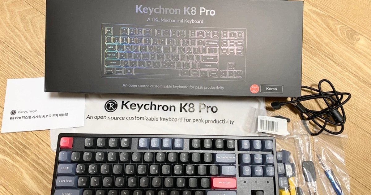 K 8 Rpo 키크론 K8 PRO 알루미늄 RGB 핫스왑 저소음 무선 기계식 커스텀 키보드 블루투스 | 신원동 | 디지털기기 | 당근 중고거래