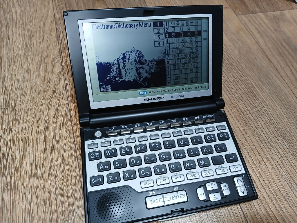 SHARP 리얼딕 RD-7000MP 5인치 전자사전 MP3/게임등 | 디지털기기 | 당근 중고거래