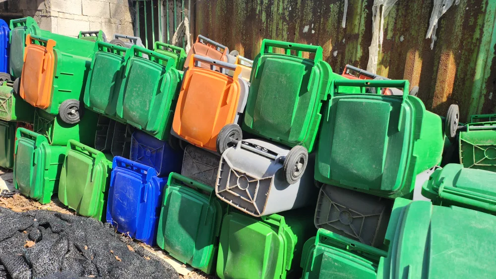 중고 음식물쓰러통  120L