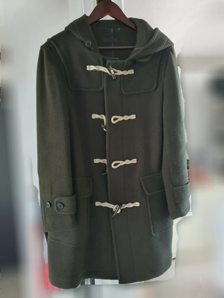 유니클로 카키색 떡볶이코트 S(95)