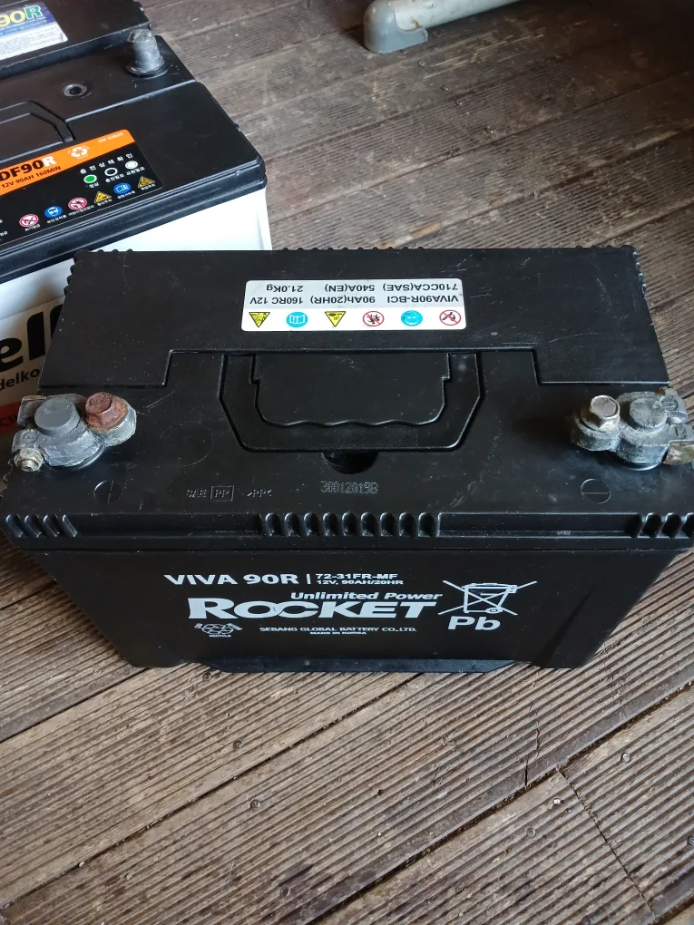 중고 자동차 배터리 3개