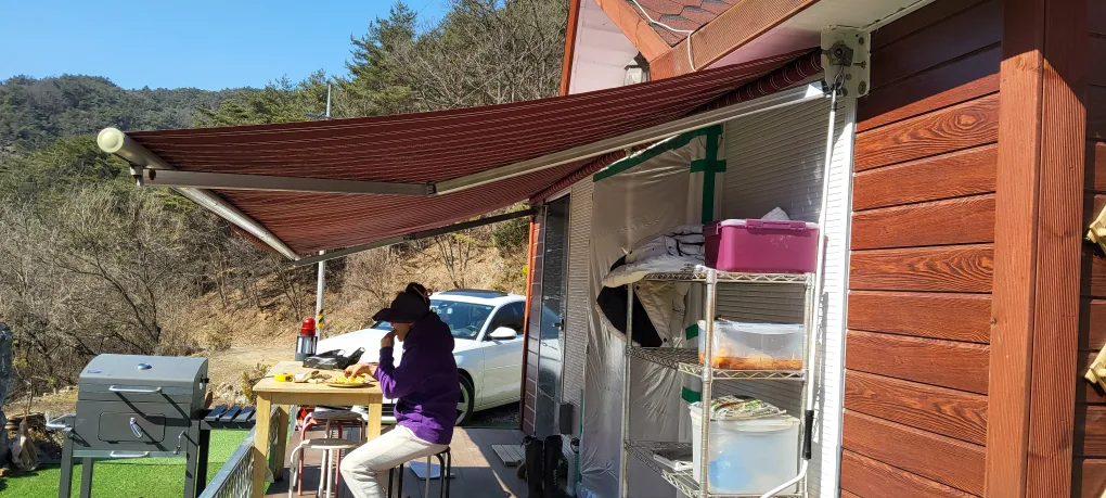 어닝(6M×2,5m) 가져가세요