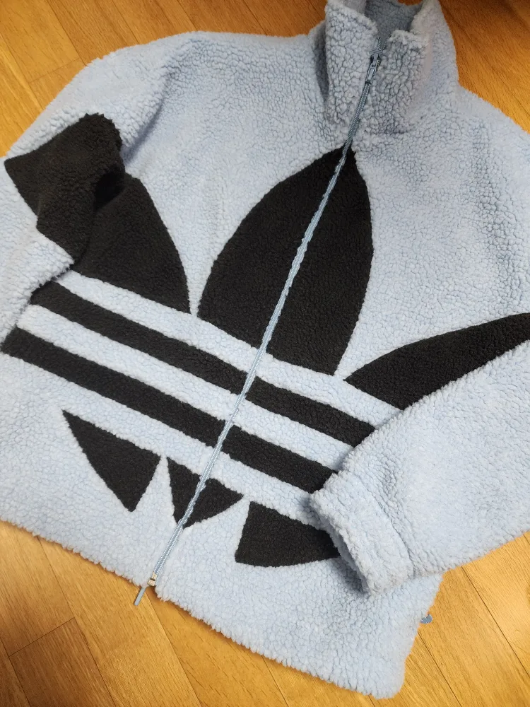 1회실착 중고 XS - 아디다스 뽀글이 쉐르파 올포켓 집업 남여공용