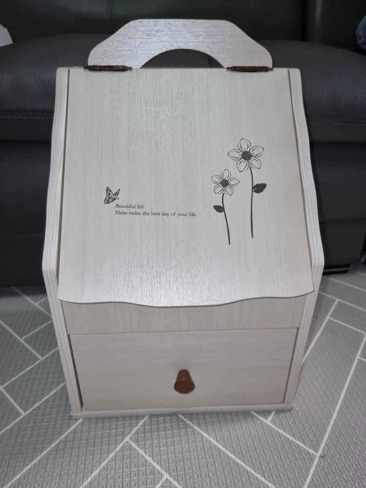 화장품 수납함 거울