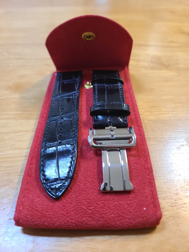 IWC 시계 스트랩/ 악어가죽/ 빈치하다