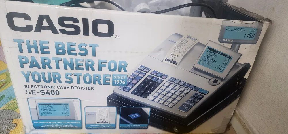 중고 CASIO소형등록기SE-S400