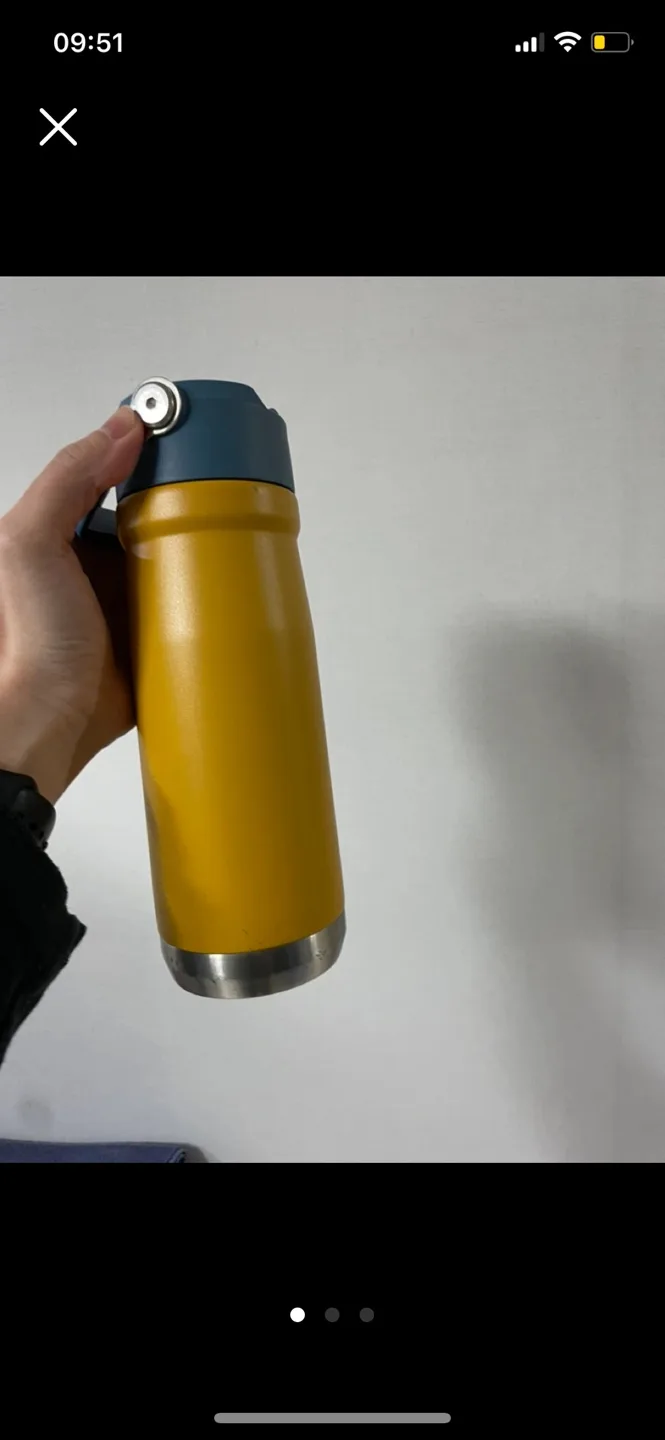 스탠리 보온병 머스타드 중고