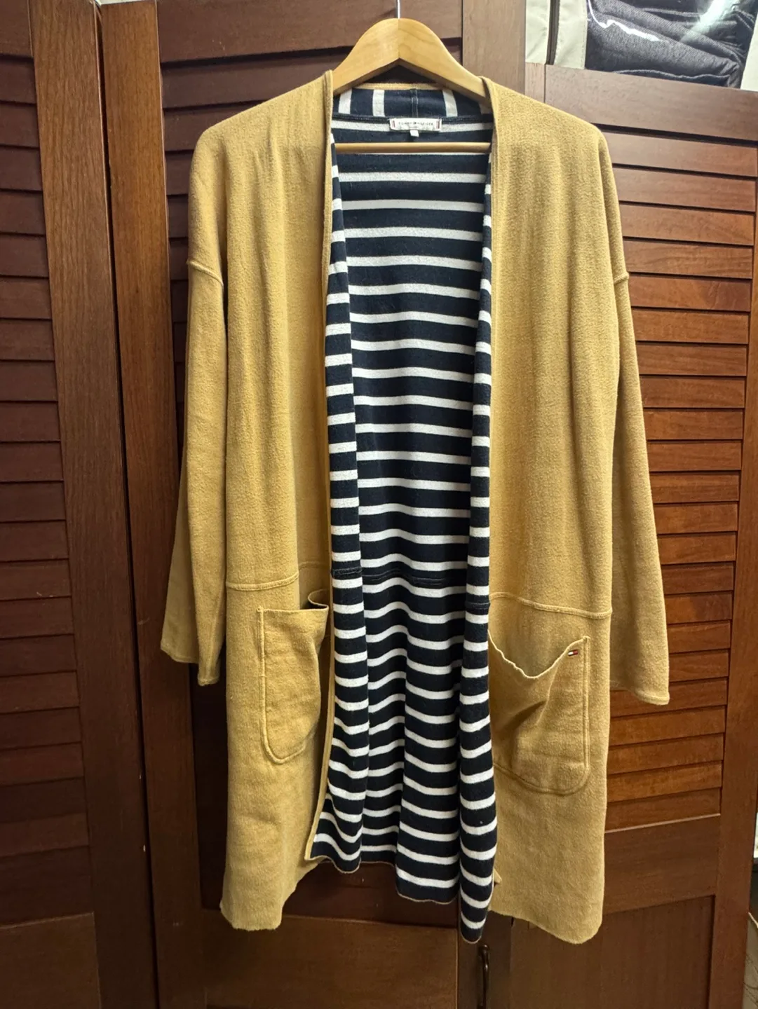 타미 가디건 양면 (베이지&스트라이프)