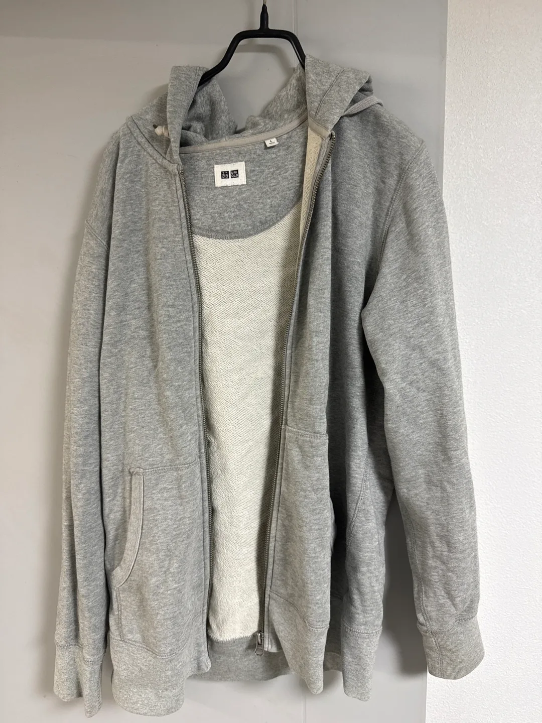 중고)유니클로 후드집업 L 여성용