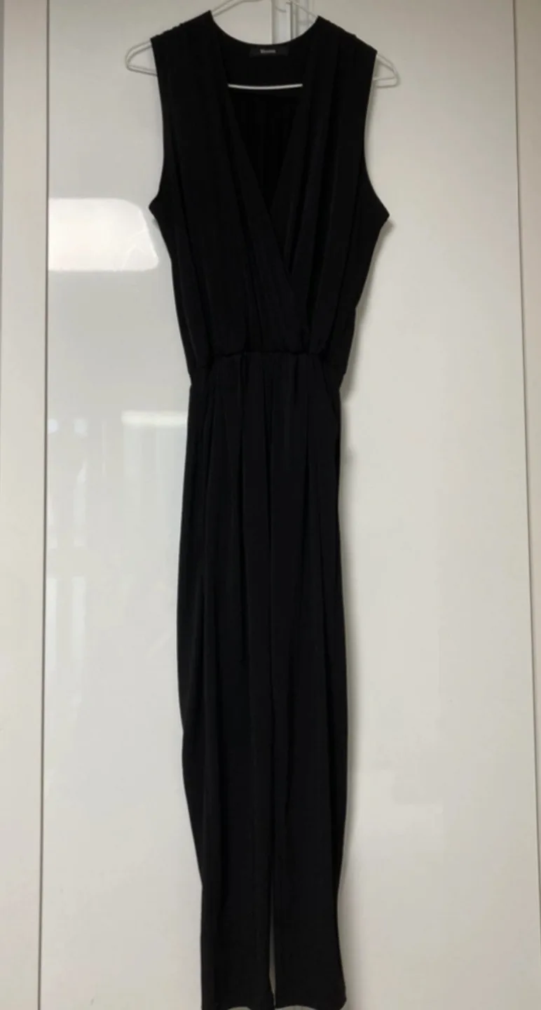 민소매 브이넥 점프수트 55-66사이즈