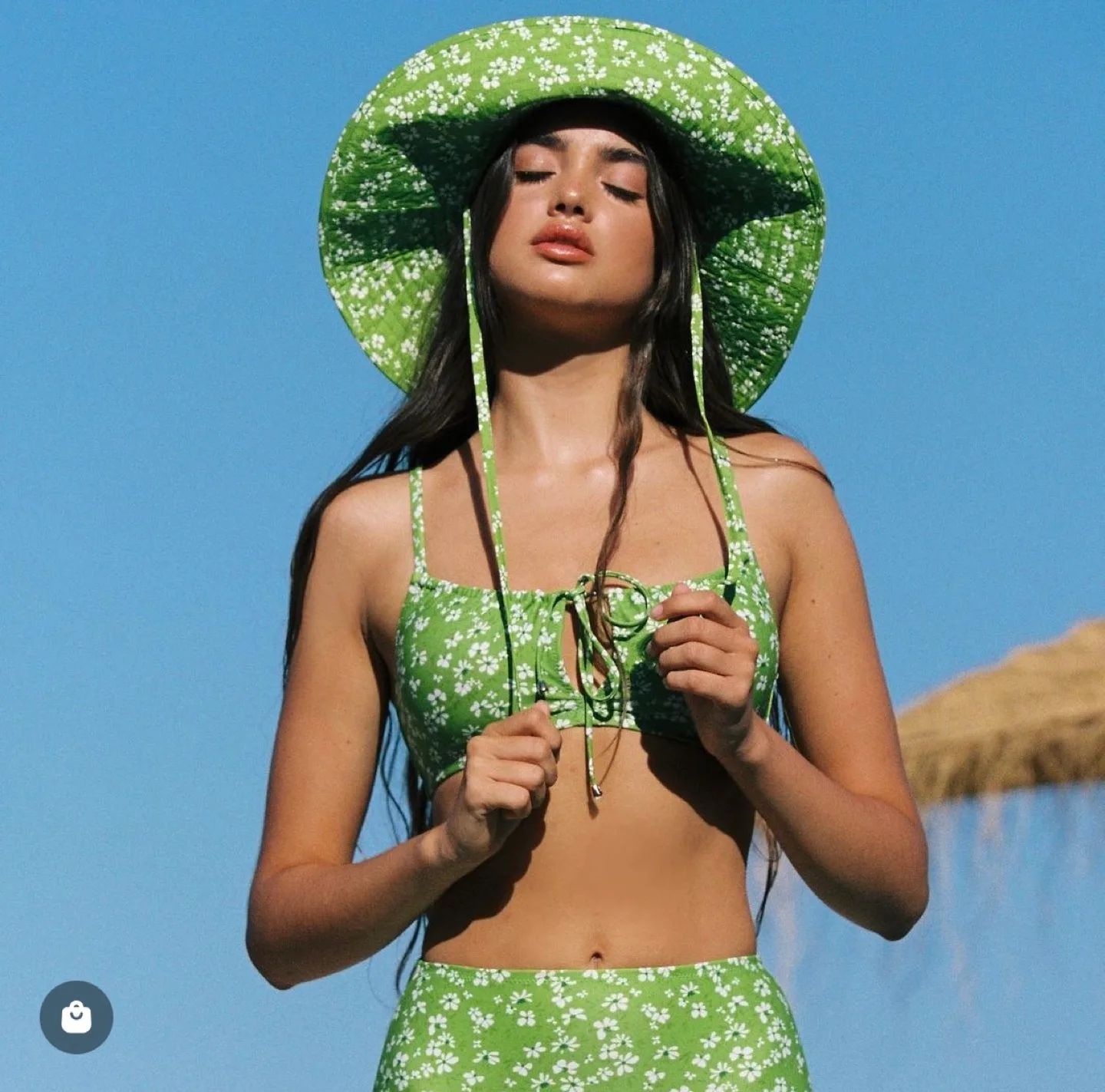데이즈데이즈(dazedayz) 모노키니S+모자 풀셋트💚🌿