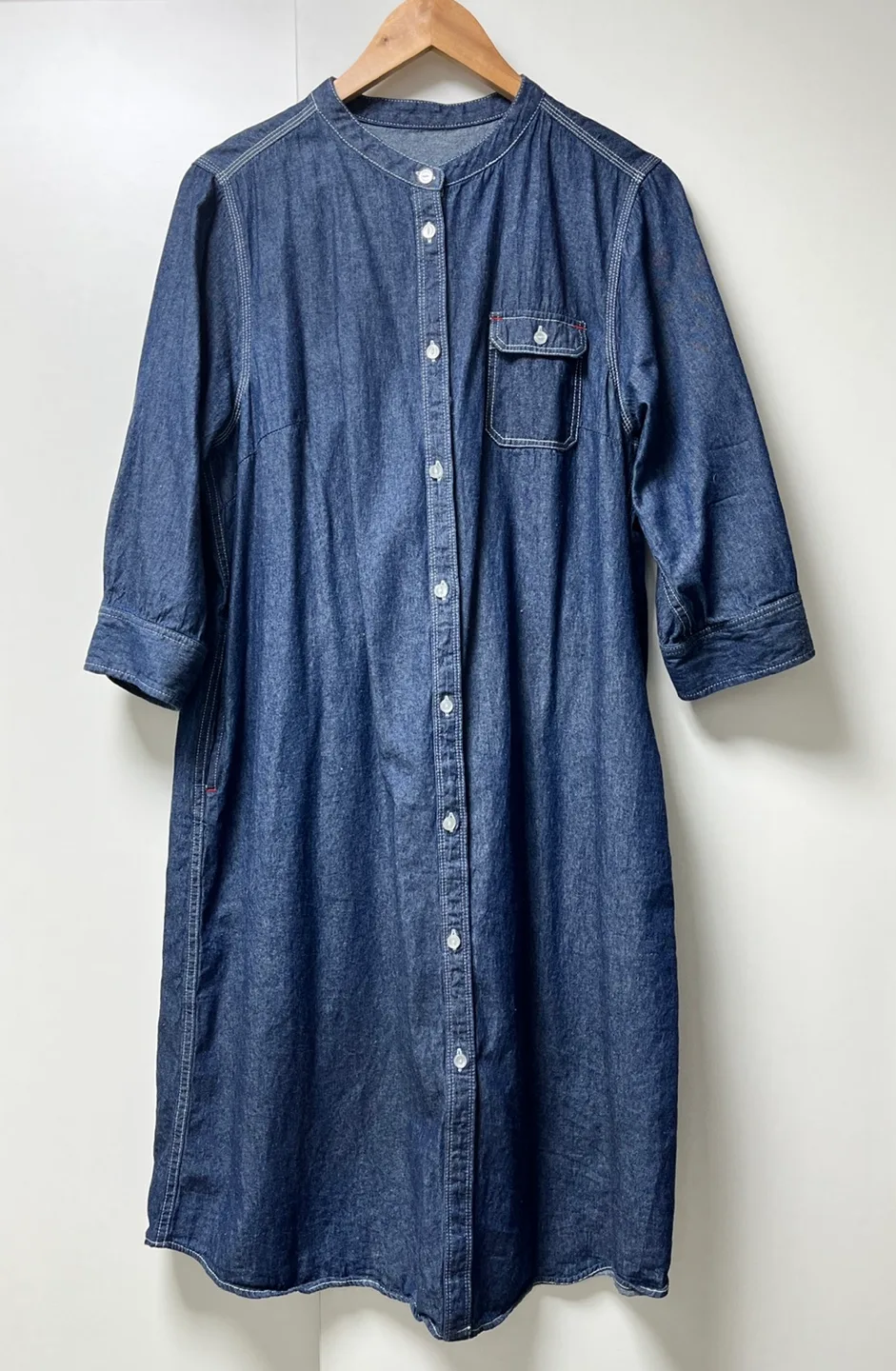 일본브랜드 데님 면100% 셔츠 원피스