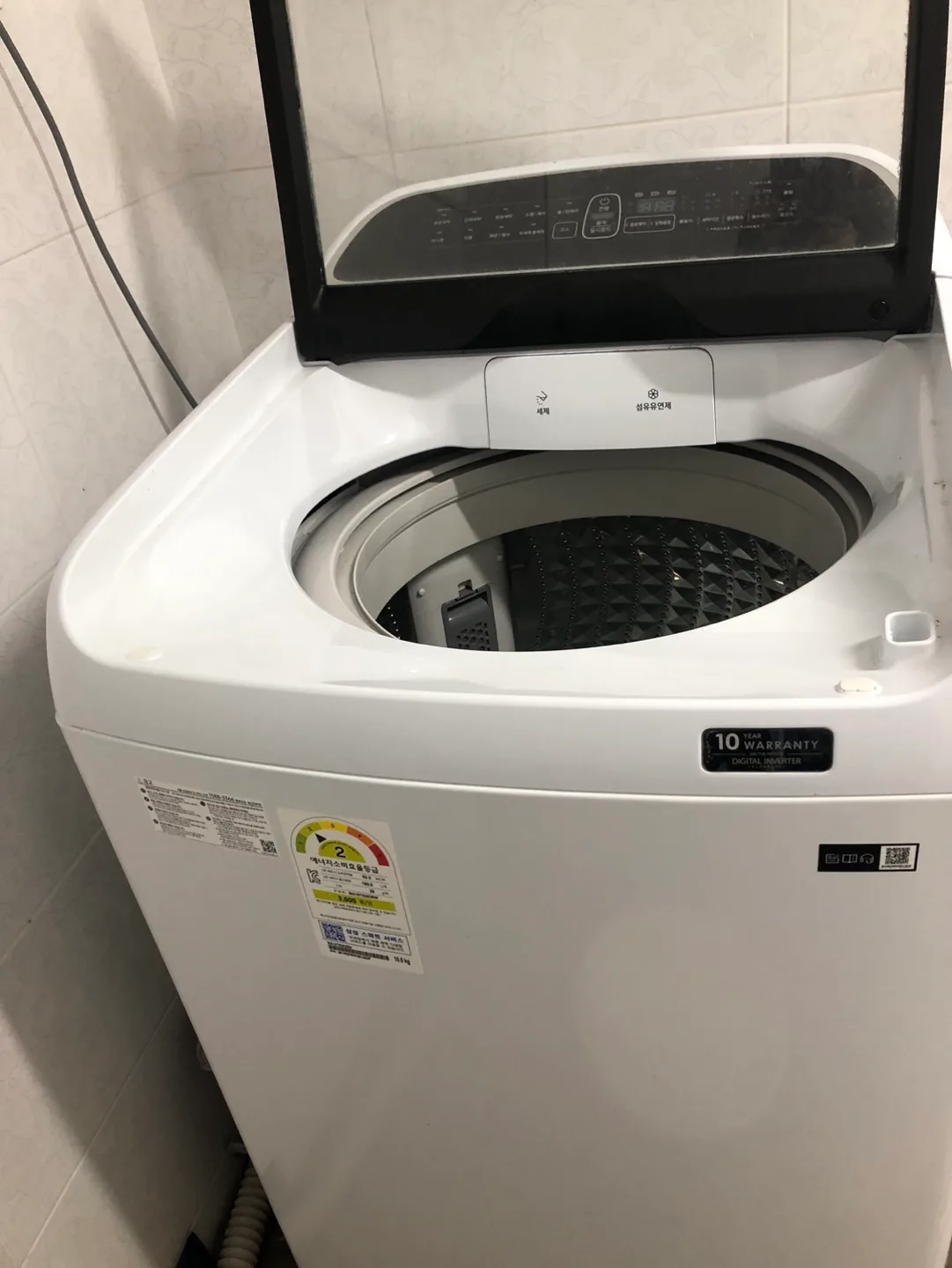 삼성세탁기 WA10T6262BW 10kg