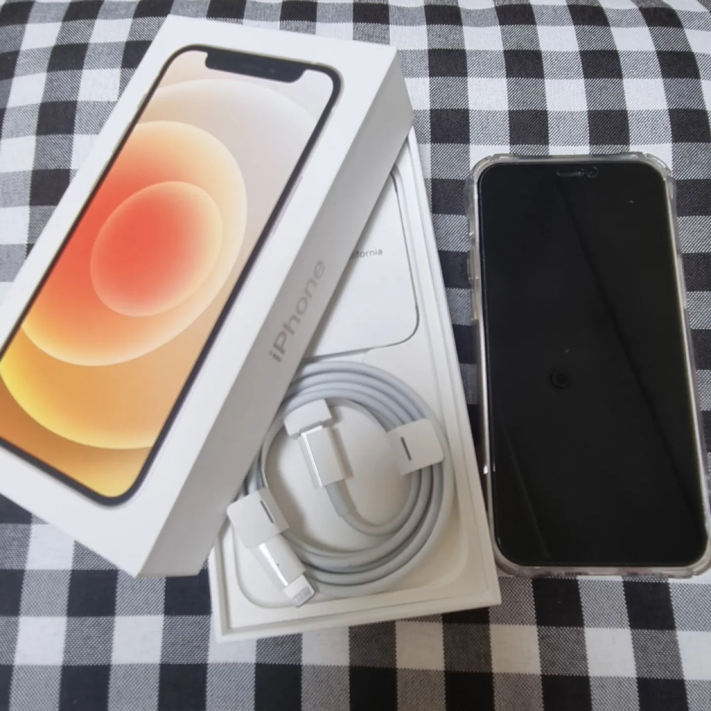 아이폰12미니 128기가 화이트 74% 풀박 깨끗