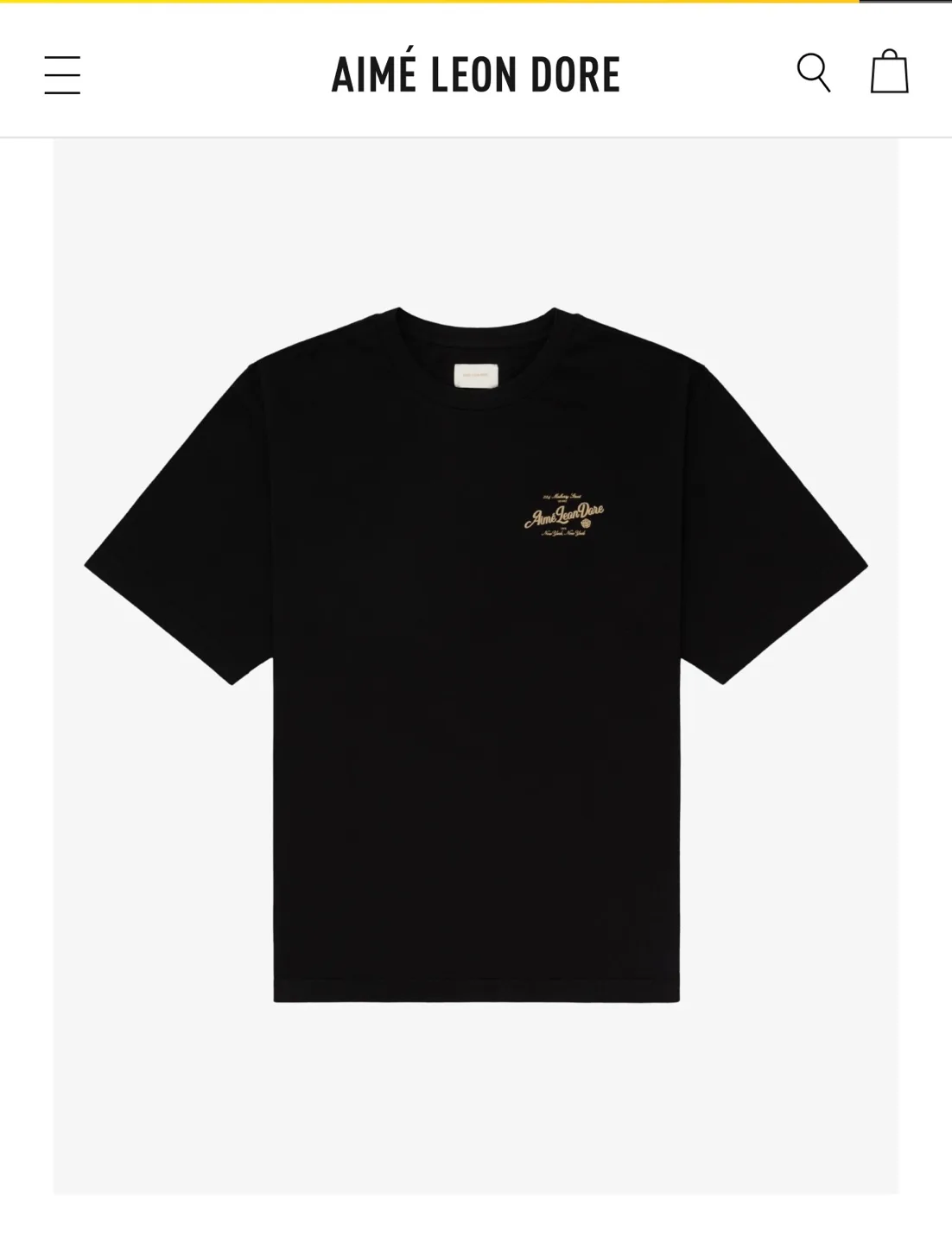 에임레온도르 검정 티 미디움 중고