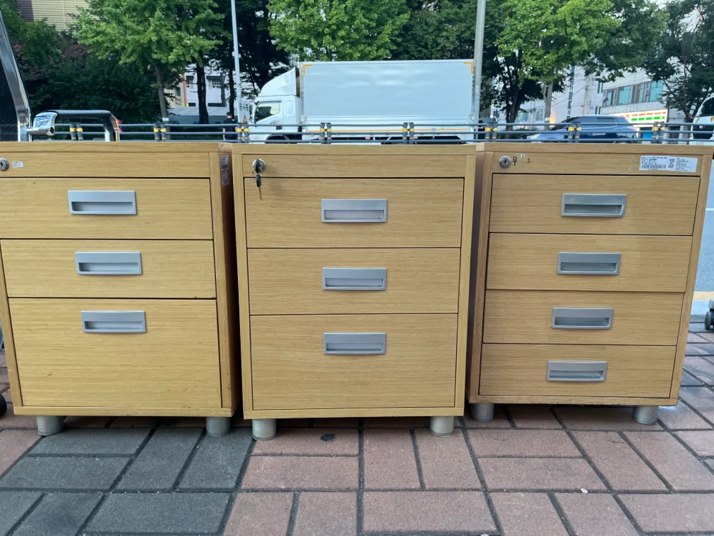 개당가격.   중고 사무용서랍 (3단,4단)