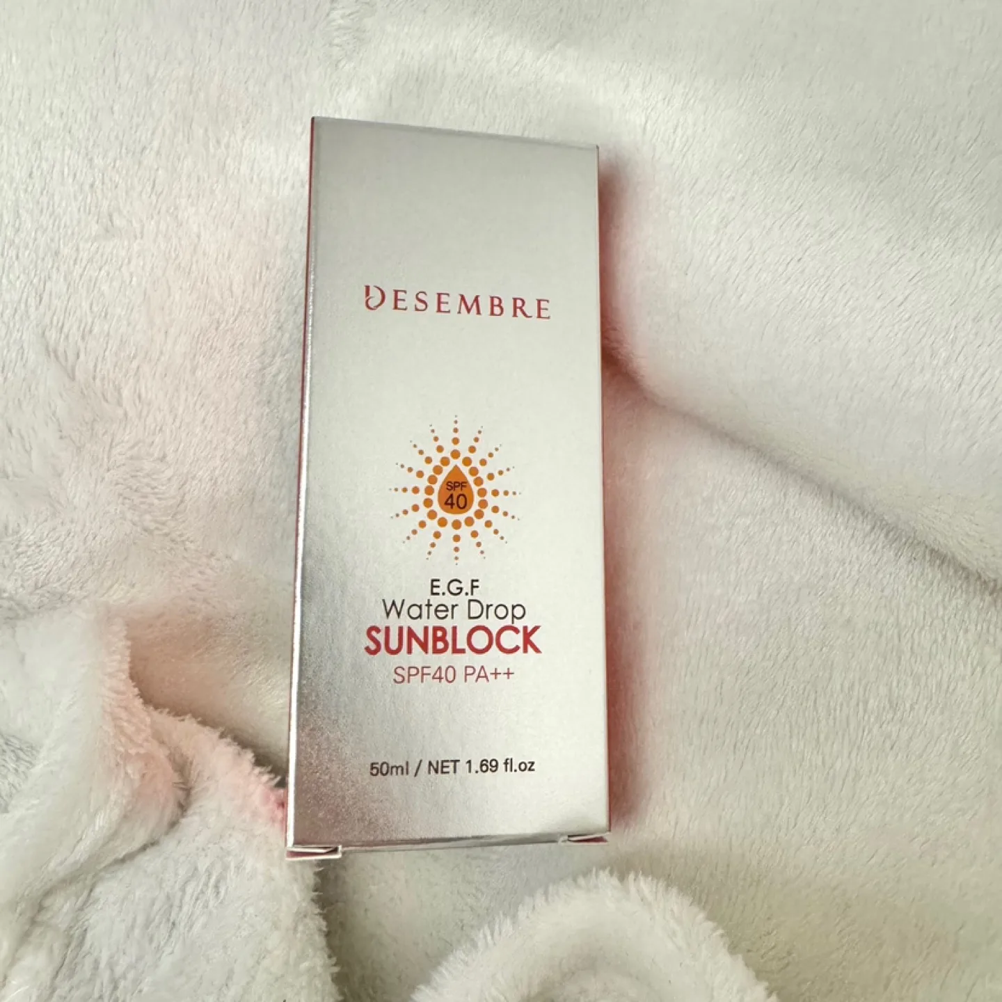 데쌍브르 썬크림 데일리용 피부과 선크림 민감피부용 egf spf40