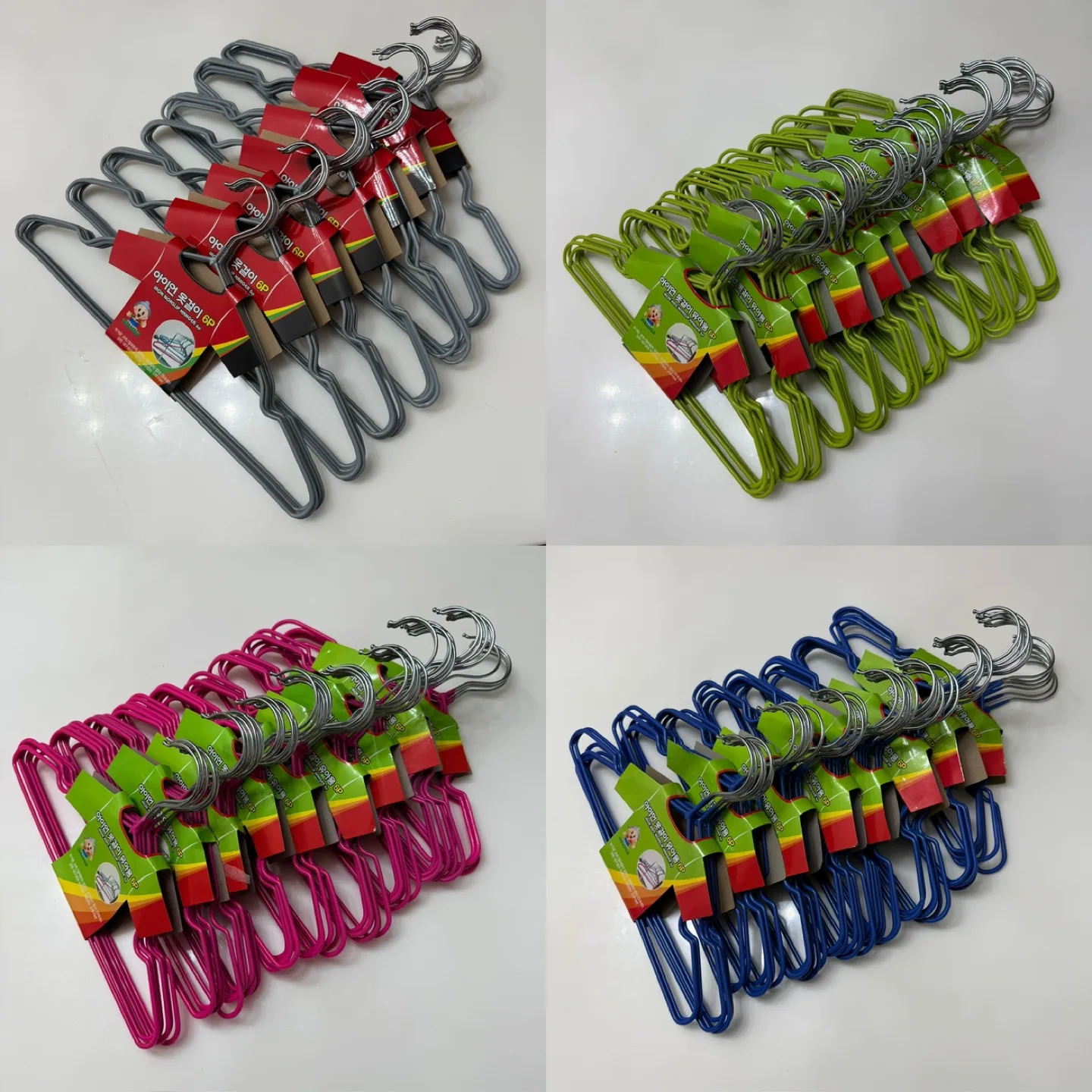 논슬립 철제 옷걸이 유아+성인, 중고+새것