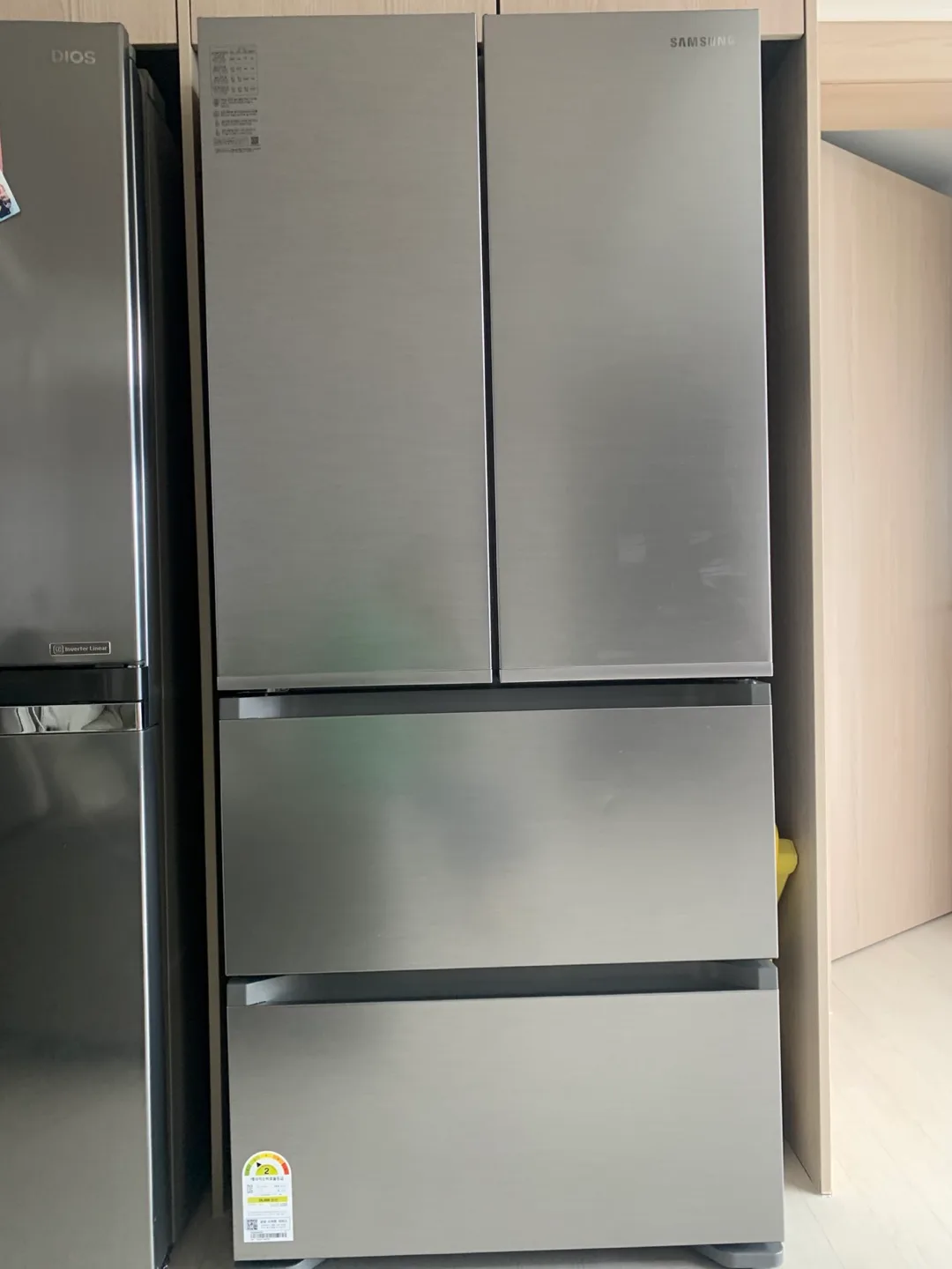 삼성 4도어 김치 냉장고 490L  진짜 깨끗합니다