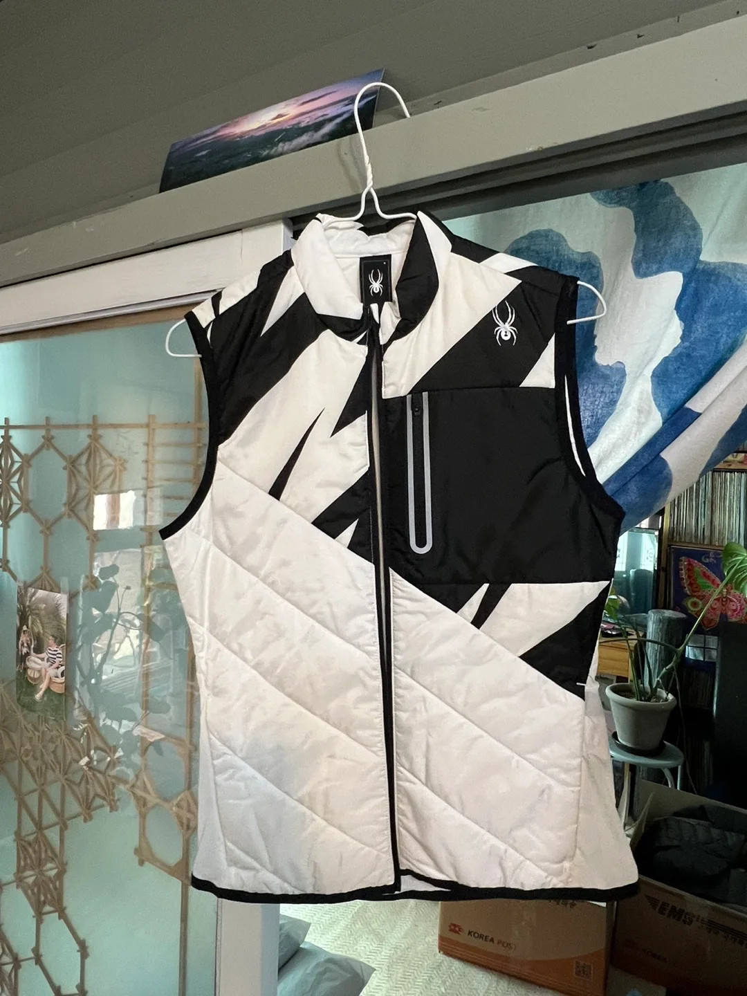 미착용 스파이더 경량패딩조끼