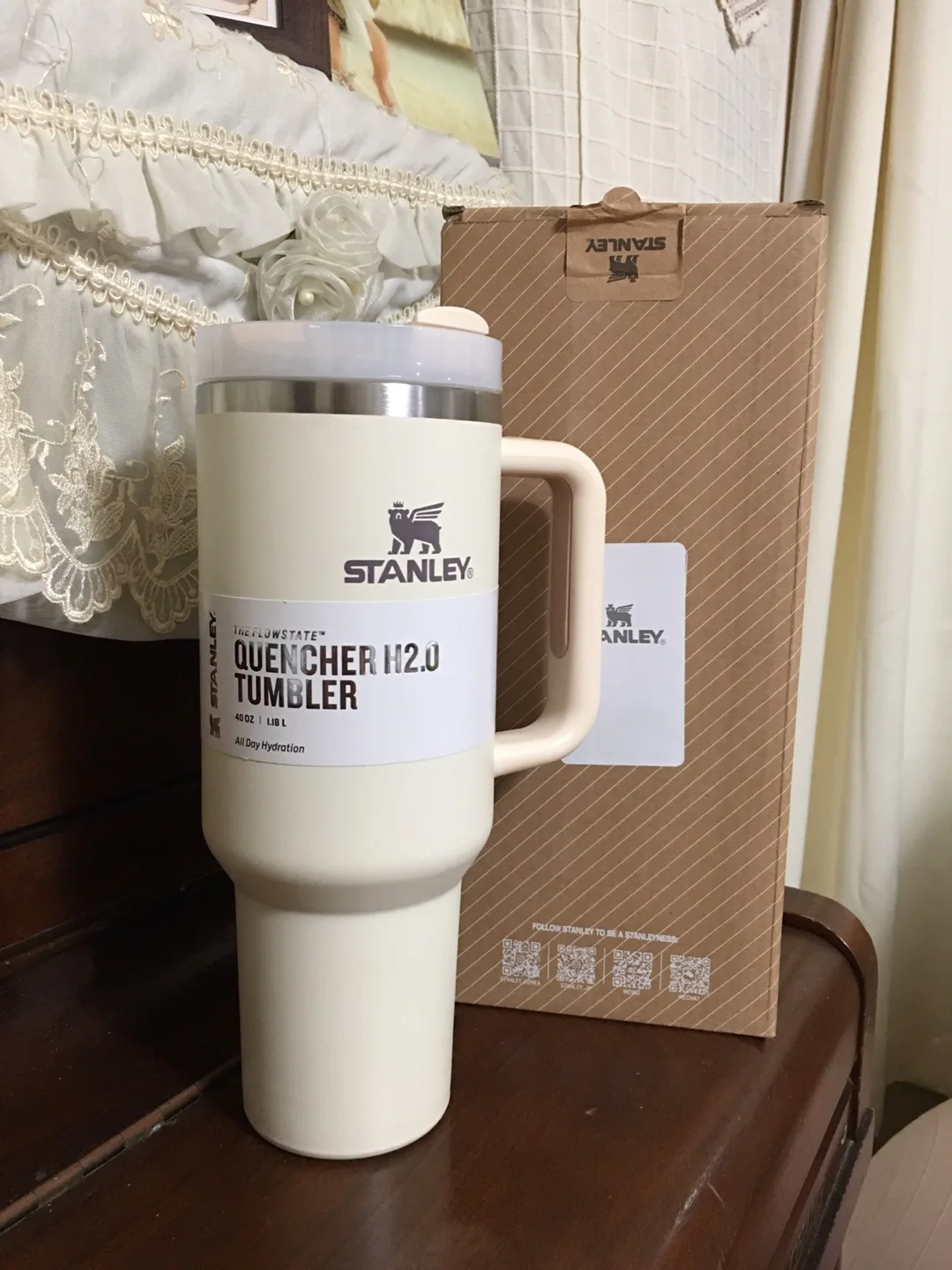 스탠리 1.18L 크림 새상품