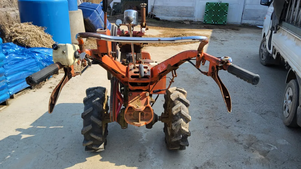 키시동 경운기..