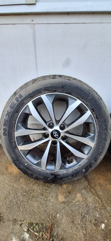 그랜져hg17인치 중고휠타이어4ea