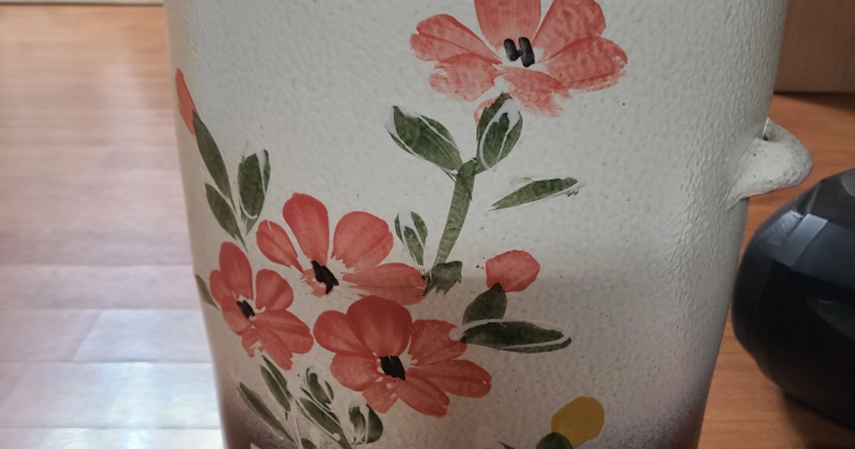 꽃무늬 도자기 항아리 쌀독 | 가구/인테리어 | 당근 중고거래