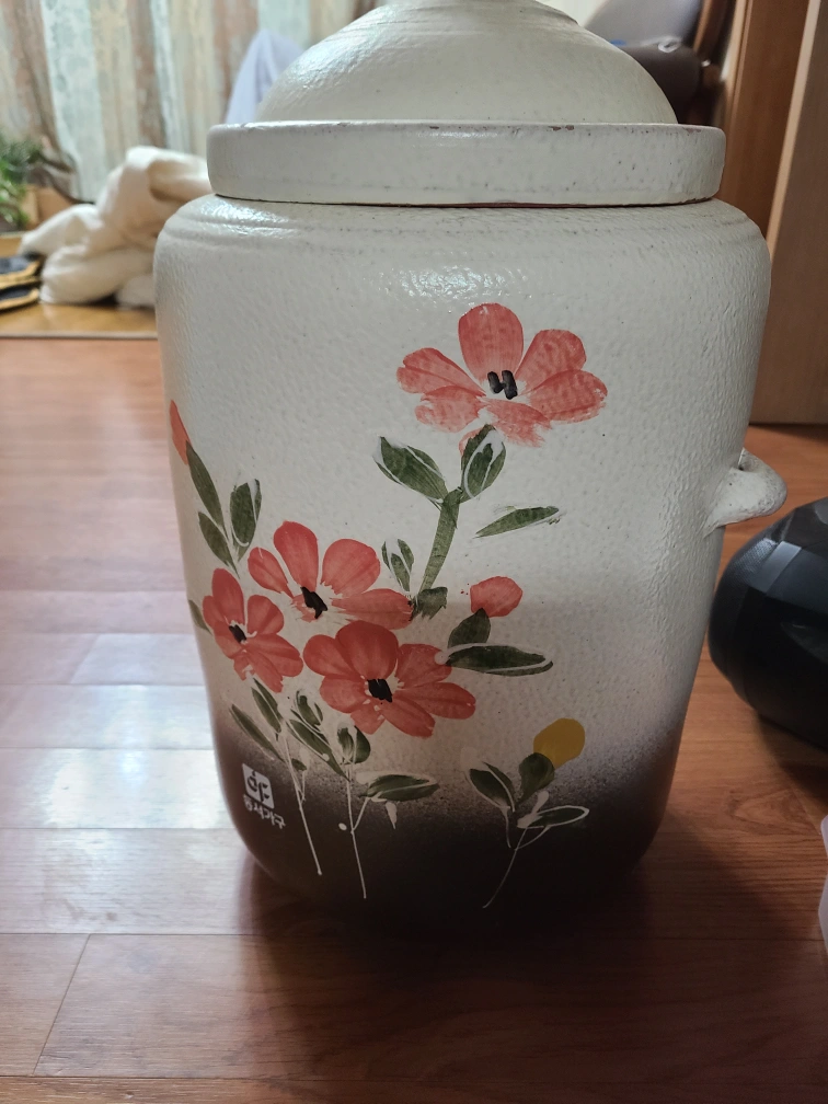 꽃무늬 도자기 항아리 쌀독 | 가구/인테리어 | 당근 중고거래