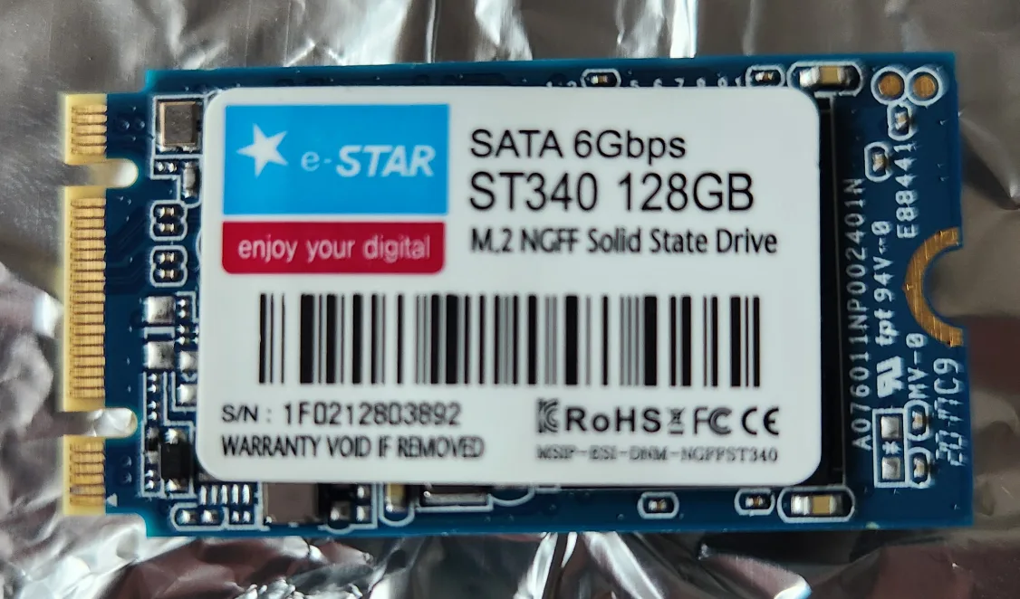 (중고) 노트북 내장형 SSD SATA 8Gbps ST340 128GB
