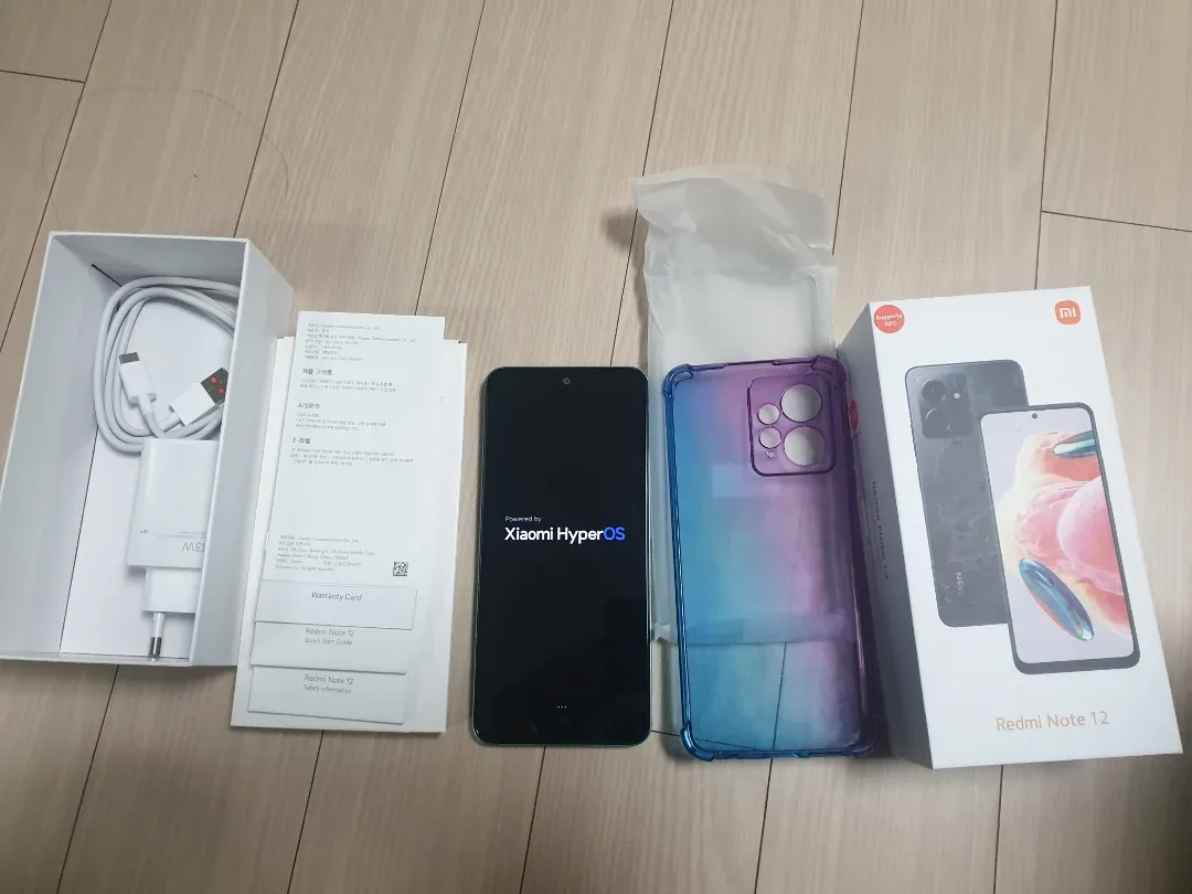 홍미노트 12Redmi Note 12 효도폰, 키즈폰, 군대폰 S급 풀박스