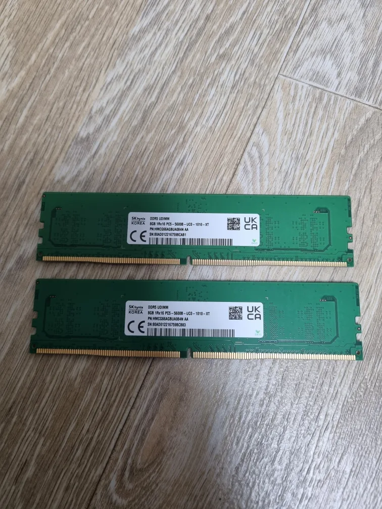 ddr5 5600 8기가 램 중고 sk하이닉스 2개