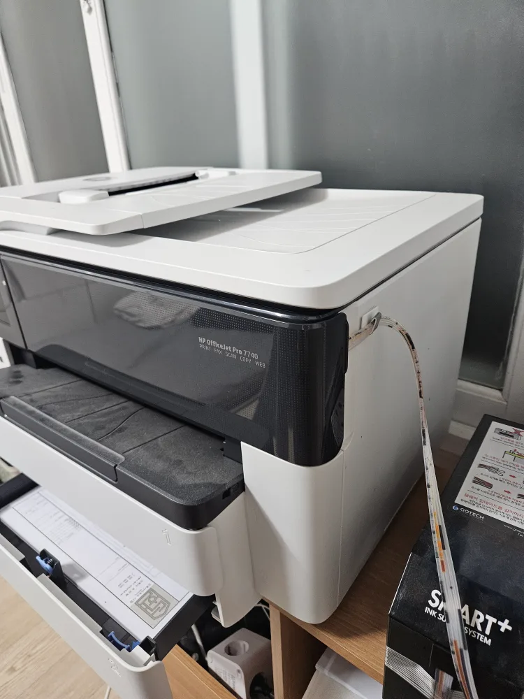 프린터a3새제품같은중고반값드려요 hp officejet 7740