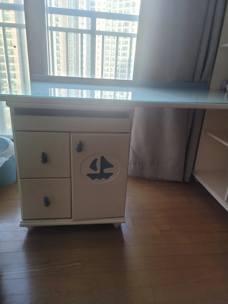 SASA  원목흰색도장 책상