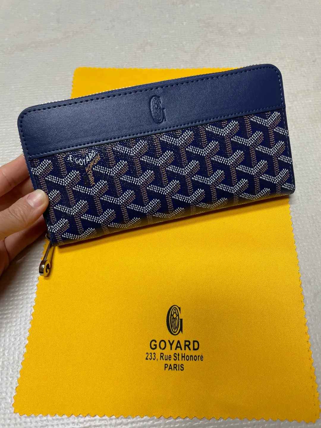 Goyard 남색 장지갑 새거 싸게 정리합니다