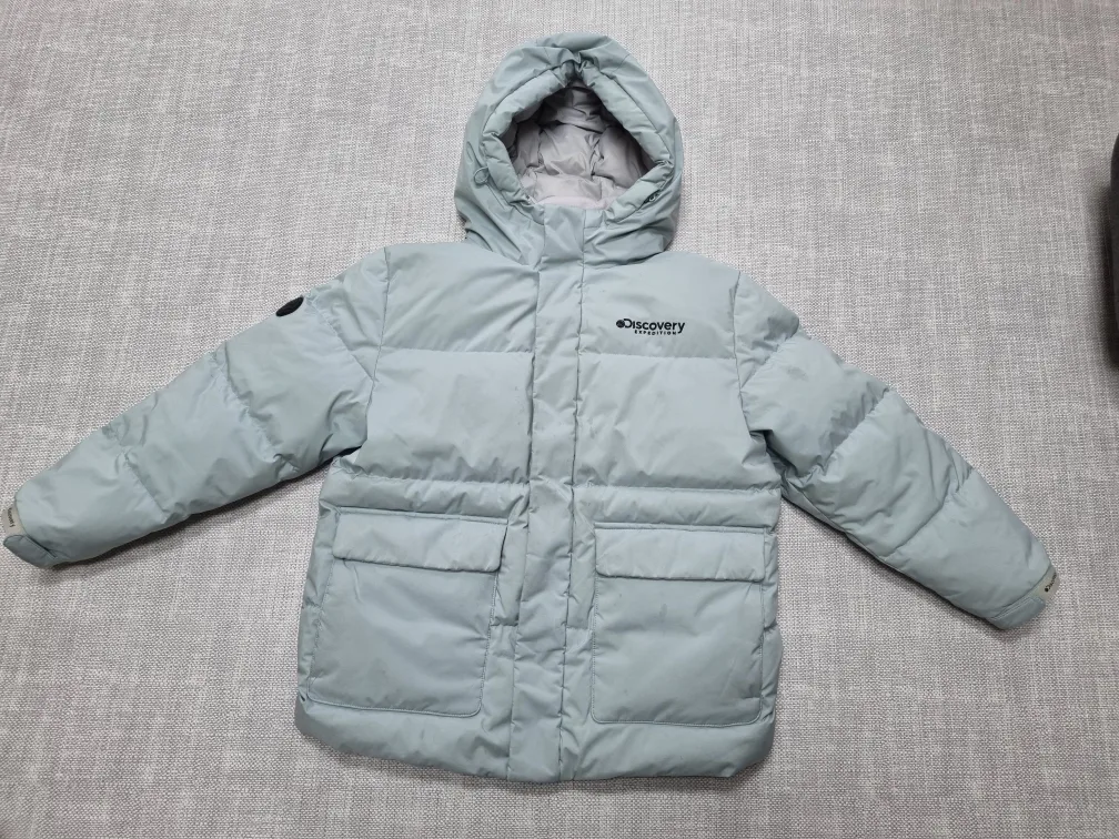 어린이 중고 디스커버리 패딩 150 판매합니다