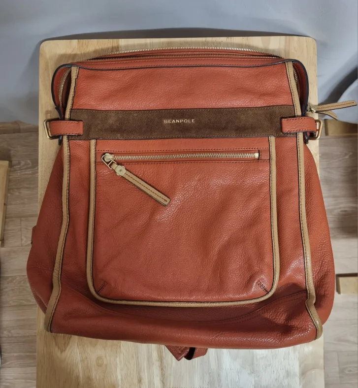 빈폴 가죽 백팩 노트북 가방