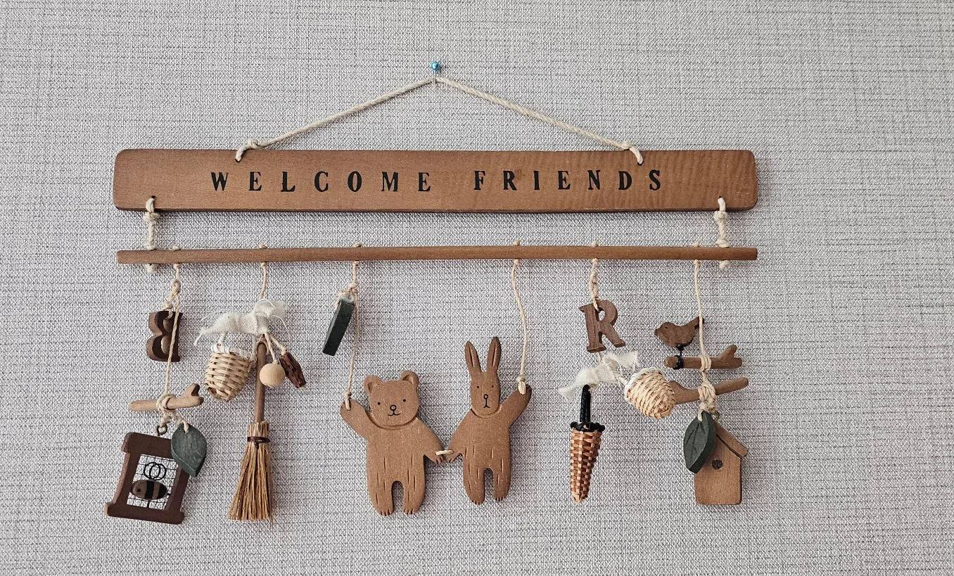 컨트리풍 웰컴 도어사인 (중고)