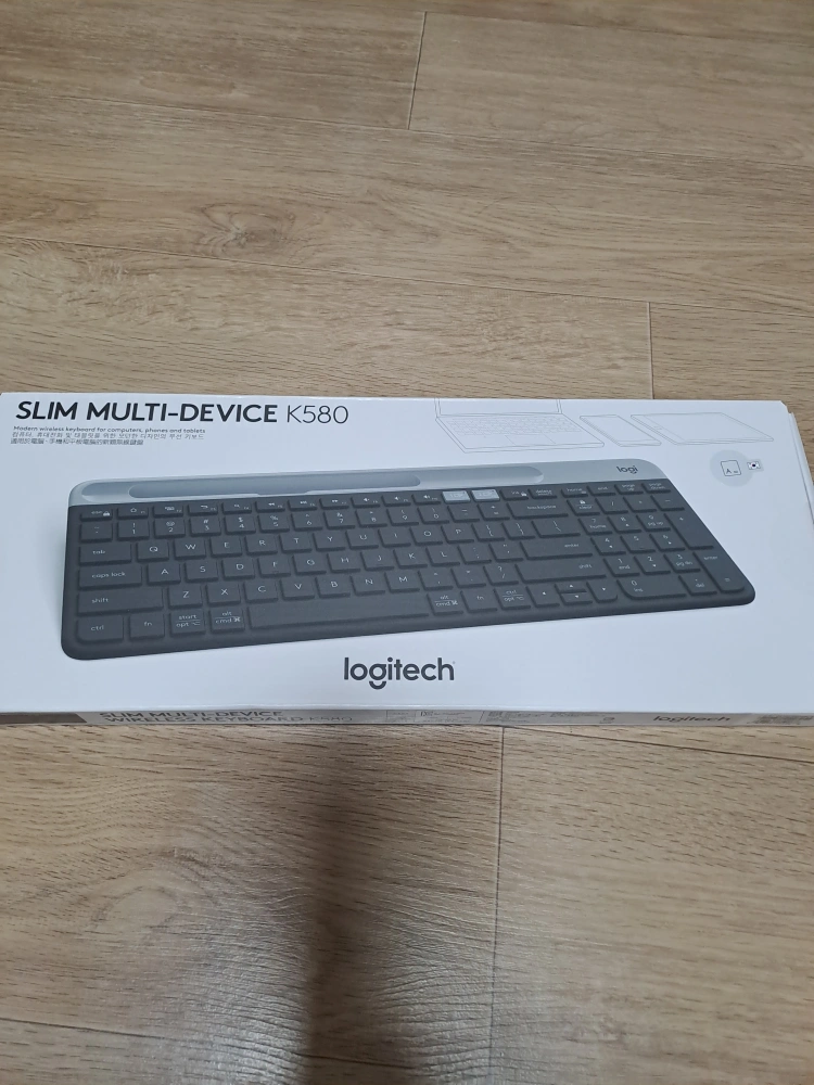 로지텍 무선키보드 k580 + 키스킨 | 송천동2가 | 디지털기기 | 당근 중고거래