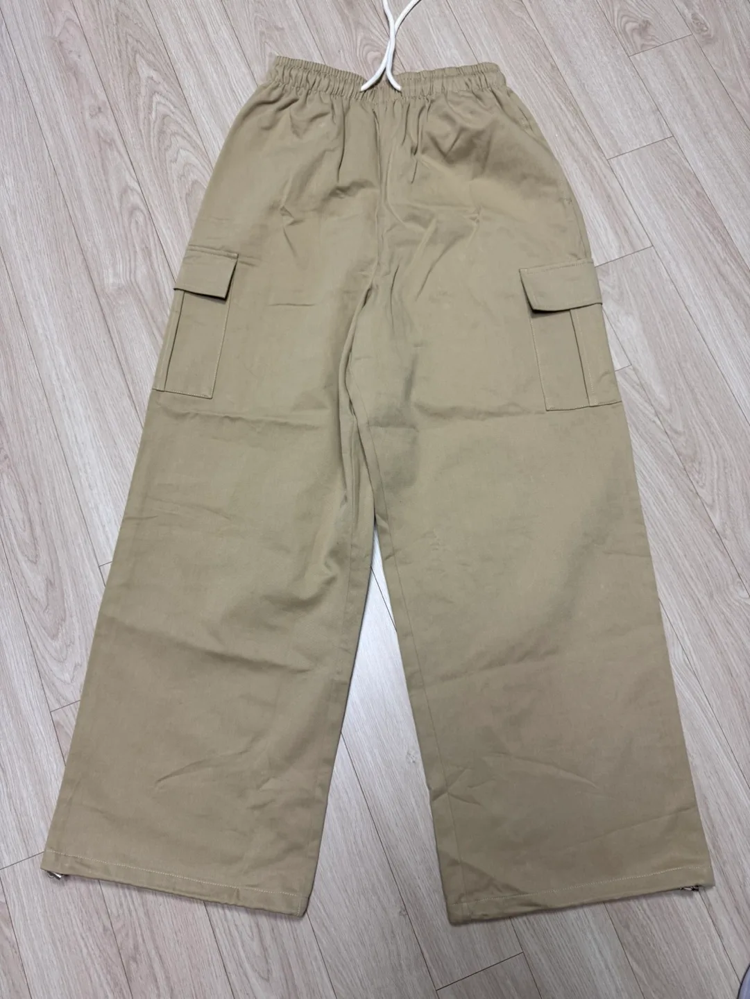카고 면 와이드 팬츠 Free 베이지 새상품