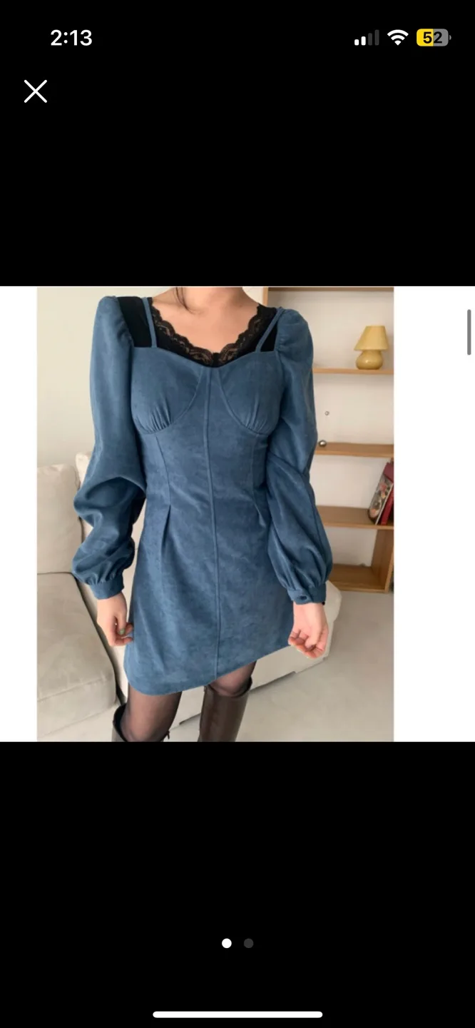 스웨이드 원피스