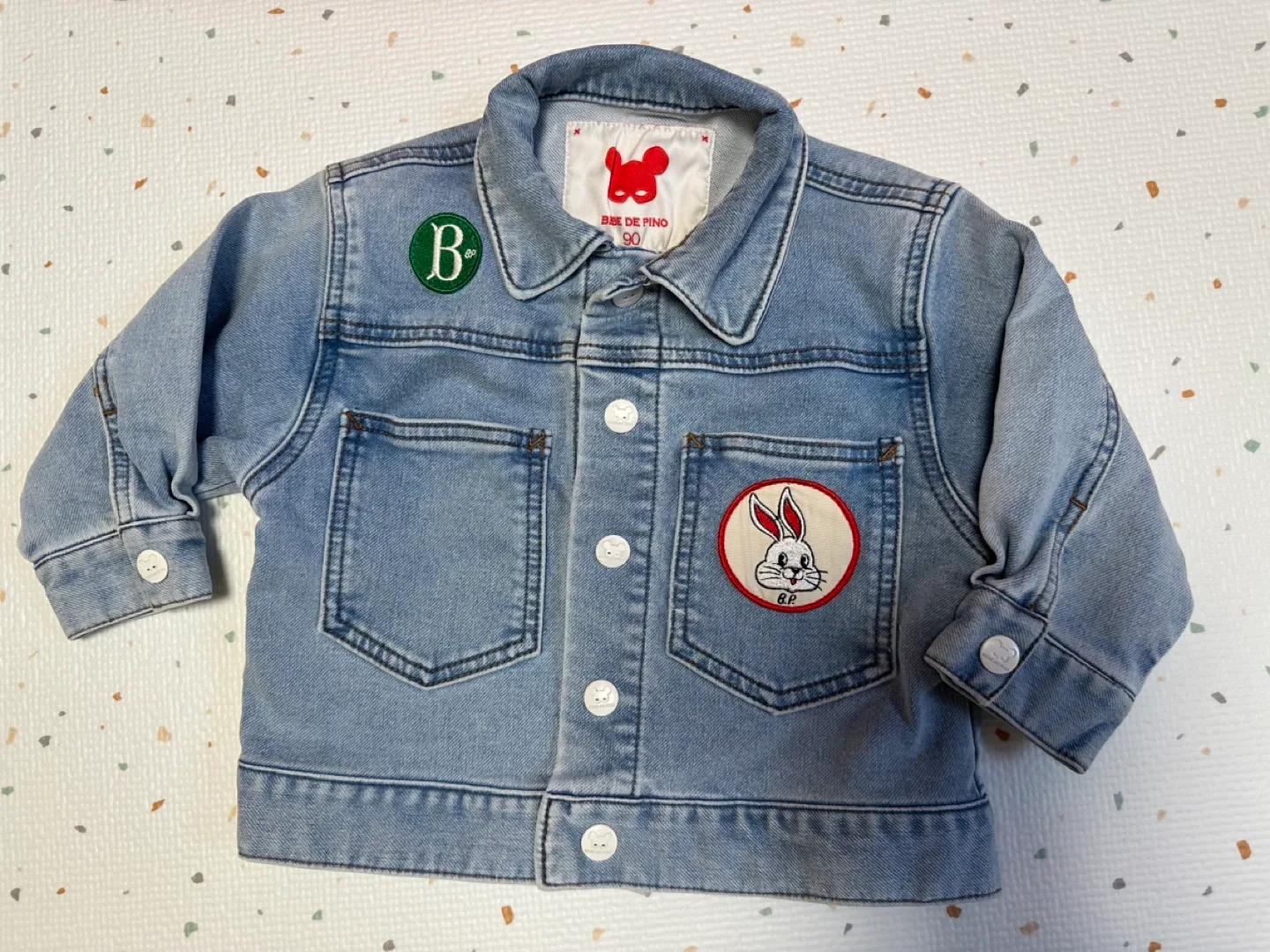 중고) 베베드피노 쥬쥬버니 청자켓 90