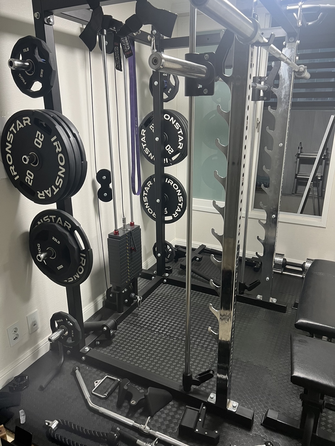 홈짐, 스미스머신cnk-sm8000 판매합니다. 풀 세트입니다.