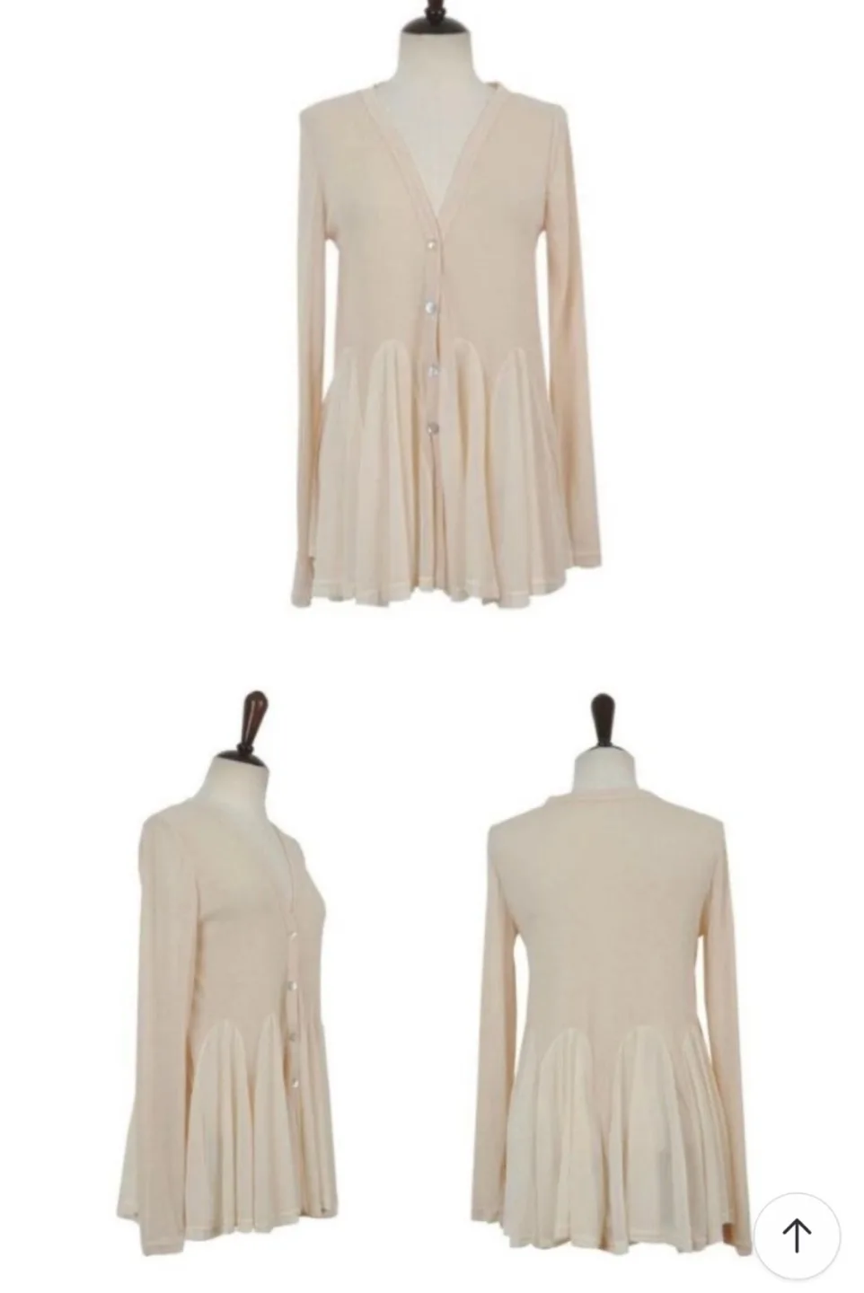 쉬폰 플레어 가디건